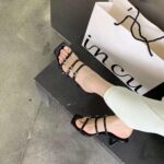 صندل پاشنه دار ساده - کد (23487) - تصویر 2